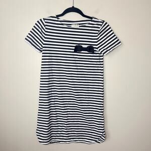 Kate Spade Girls' Skirt the Rules Black & White‎ Striped T-Shirt Dress Size 14